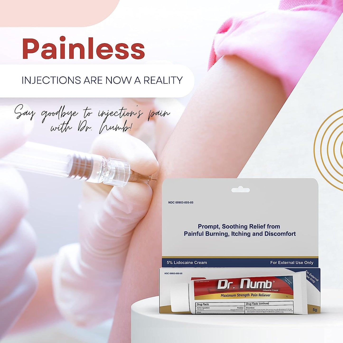 Dr. Numb® 5% Cream - 5g