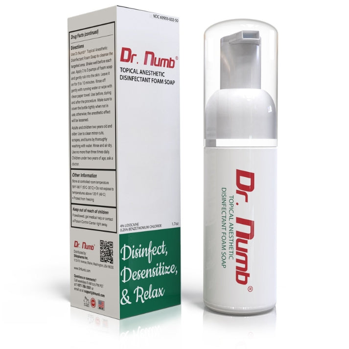 Dr. Numb® 4% Topical Foam Soap