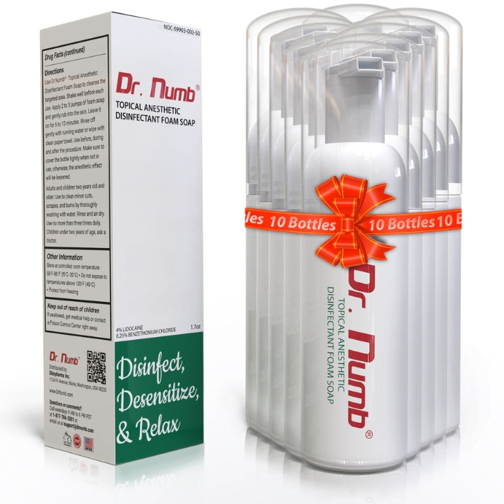 Dr. Numb® 4% Topical Foam Soap