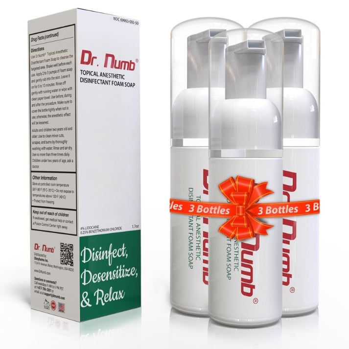 Dr. Numb® 4% Topical Foam Soap
