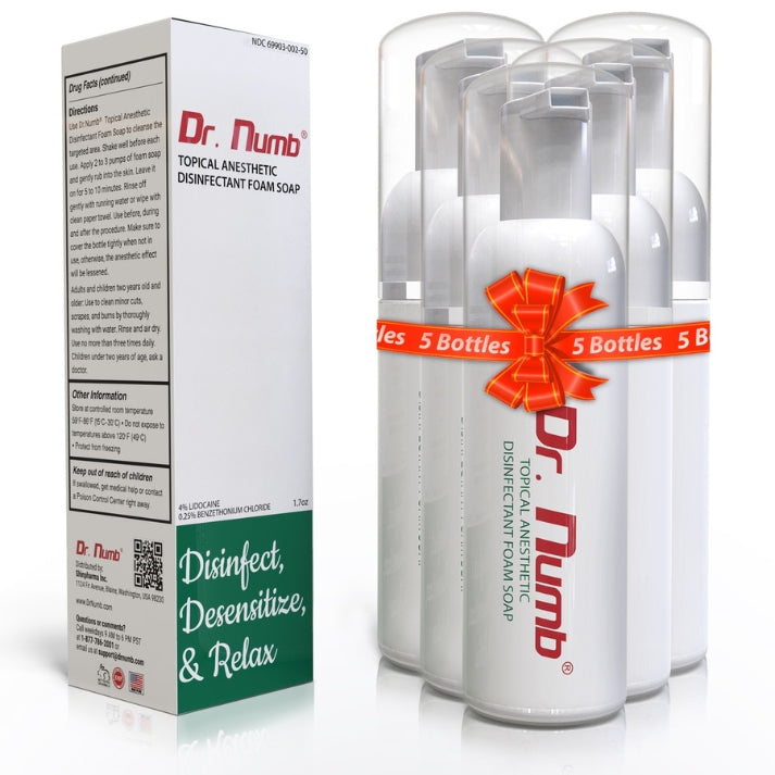 Dr. Numb® 4% Topical Foam Soap