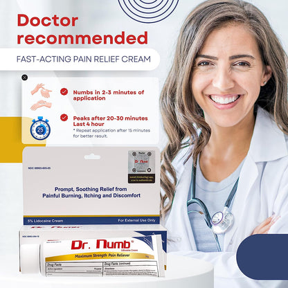 Dr. Numb® 5% Cream - 10g