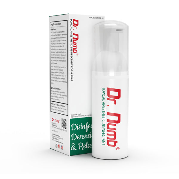 Dr. Numb® 4% Foam Soap - Maximum Strength Numbing for Pain Relief