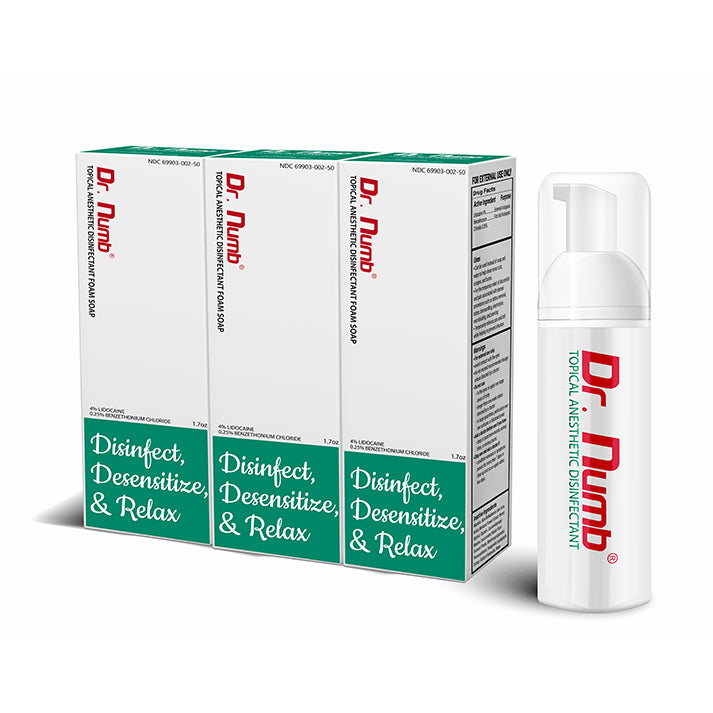 Dr. Numb® 4% Topical Foam Soap